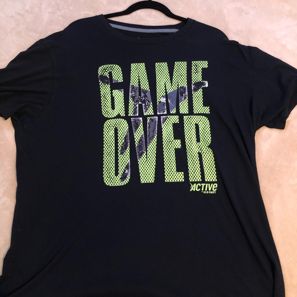Men’s XXL “Game Over” Old Navy Active Tee